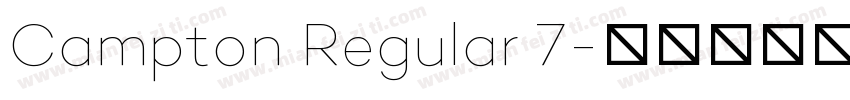 Campton Regular 7字体转换